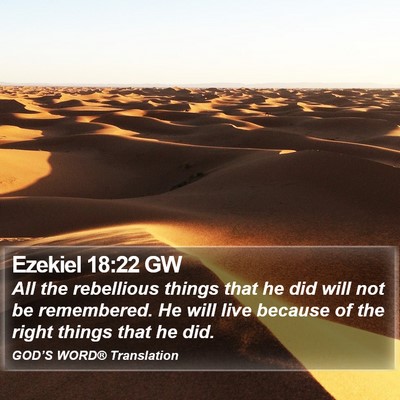 Ezekiel 18:22 GW Bible Verse Image