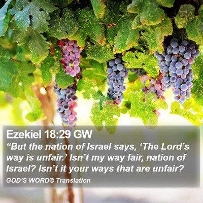 Ezekiel 18:29 GW Bible Verse Image