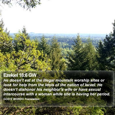 Ezekiel 18:6 GW Bible Verse Image