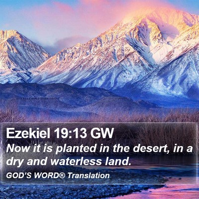 Ezekiel 19:13 GW Bible Verse Image