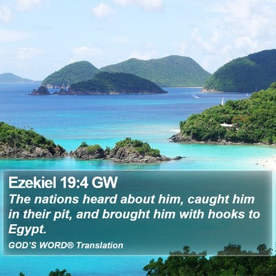 Ezekiel 19:4 GW Bible Verse Image