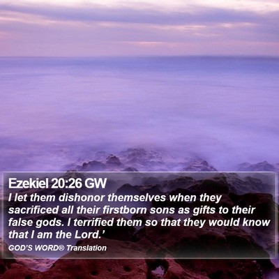Ezekiel 20:26 GW Bible Verse Image