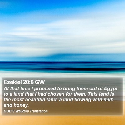 Ezekiel 20:6 GW Bible Verse Image