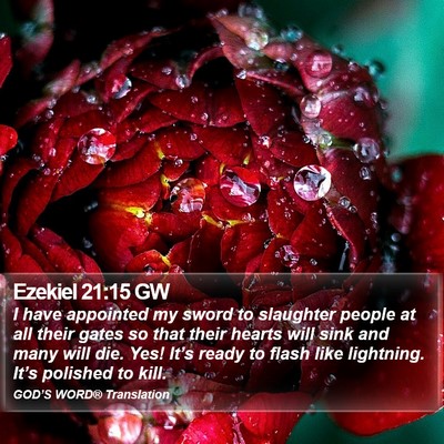 Ezekiel 21:15 GW Bible Verse Image