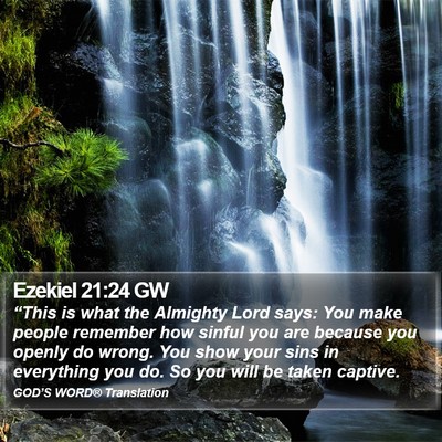 Ezekiel 21:24 GW Bible Verse Image
