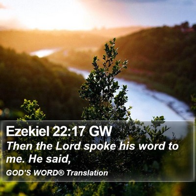 Ezekiel 22:17 GW Bible Verse Image