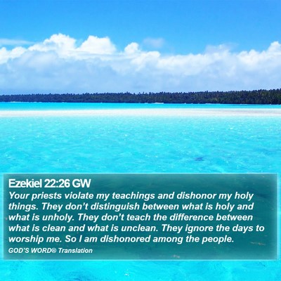 Ezekiel 22:26 GW Bible Verse Image