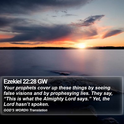 Ezekiel 22:28 GW Bible Verse Image
