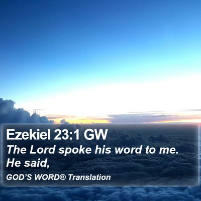 Ezekiel 23:1 GW Bible Verse Image