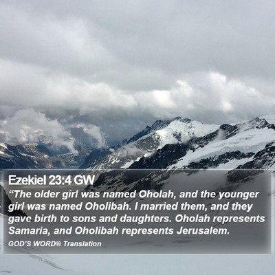 Ezekiel 23:4 GW Bible Verse Image