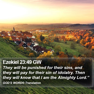 Ezekiel 23:49 GW Bible Verse Image
