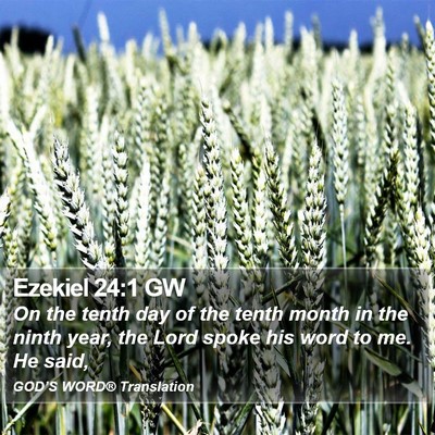 Ezekiel 24:1 GW Bible Verse Image
