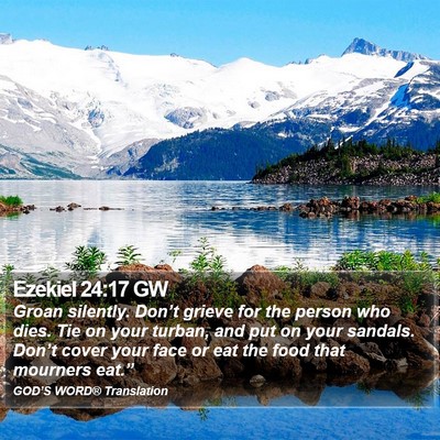 Ezekiel 24:17 GW Bible Verse Image
