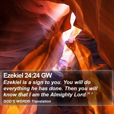 Ezekiel 24:24 GW Bible Verse Image
