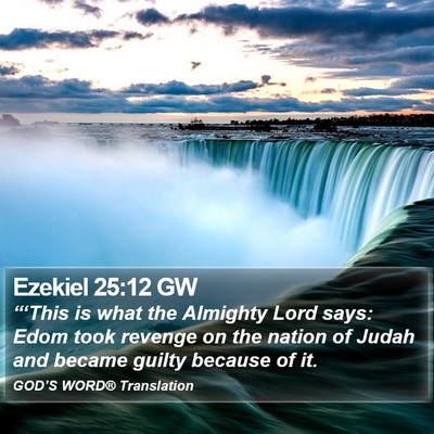 Ezekiel 25:12 GW Bible Verse Image