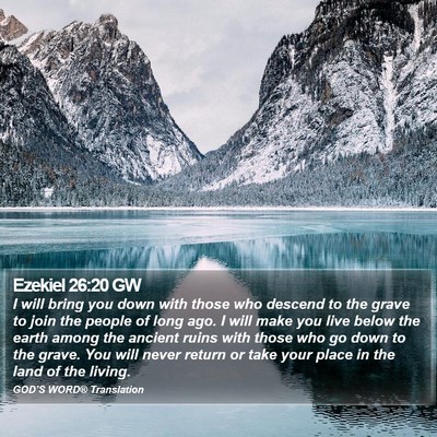 Ezekiel 26:20 GW Bible Verse Image