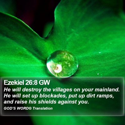 Ezekiel 26:8 GW Bible Verse Image