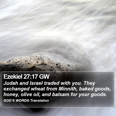 Ezekiel 27:17 GW Bible Verse Image