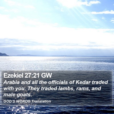 Ezekiel 27:21 GW Bible Verse Image