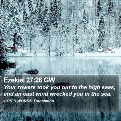Ezekiel 27:26 GW Bible Verse Image