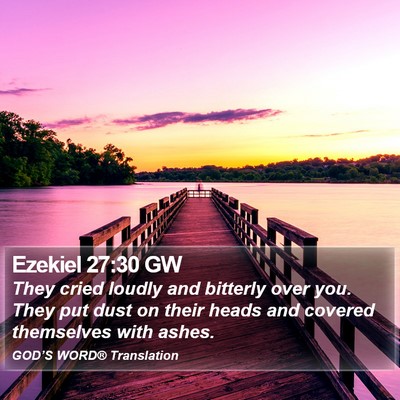 Ezekiel 27:30 GW Bible Verse Image