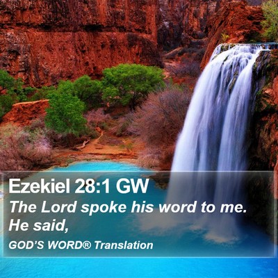 Ezekiel 28:1 GW Bible Verse Image
