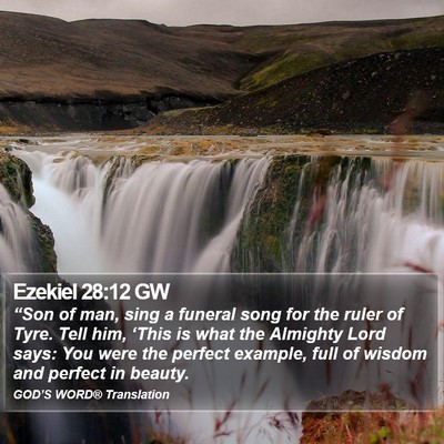 Ezekiel 28:12 GW Bible Verse Image