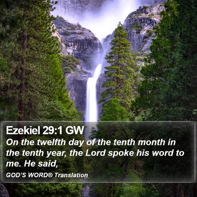 Ezekiel 29:1 GW Bible Verse Image