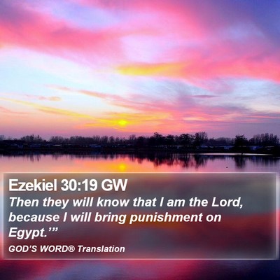 Ezekiel 30:19 GW Bible Verse Image