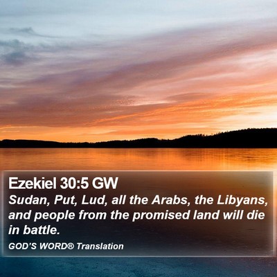 Ezekiel 30:5 GW Bible Verse Image