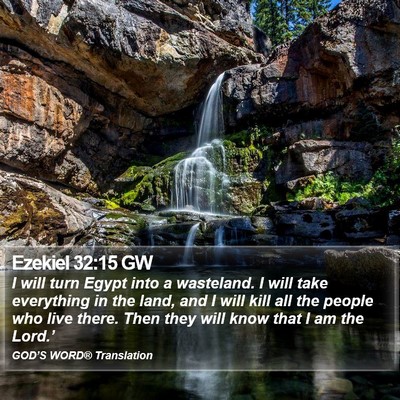 Ezekiel 32:15 GW Bible Verse Image