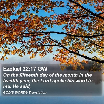 Ezekiel 32:17 GW Bible Verse Image