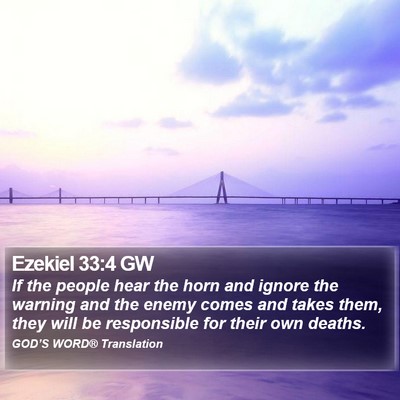 Ezekiel 33:4 GW Bible Verse Image