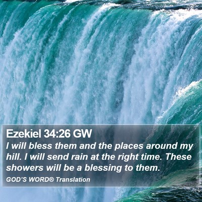 Ezekiel 34:26 GW Bible Verse Image