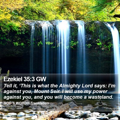 Ezekiel 35:3 GW Bible Verse Image
