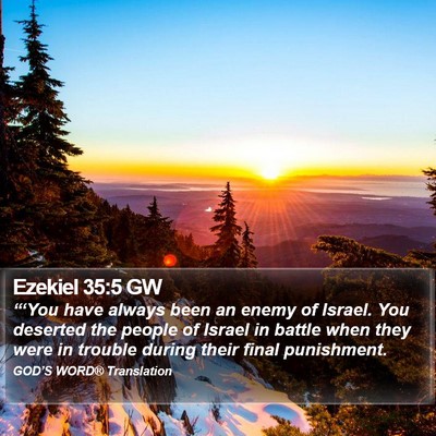Ezekiel 35:5 GW Bible Verse Image