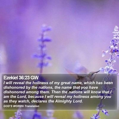Ezekiel 36:23 GW Bible Verse Image