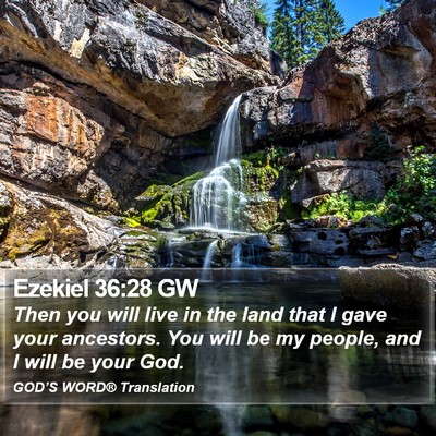 Ezekiel 36:28 GW Bible Verse Image