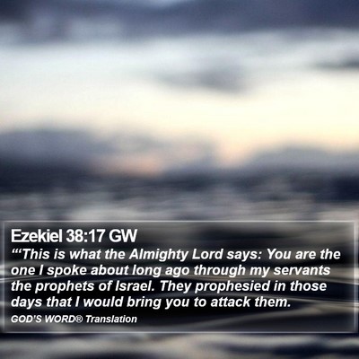 Ezekiel 38:17 GW Bible Verse Image