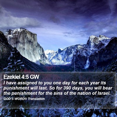Ezekiel 4:5 GW Bible Verse Image