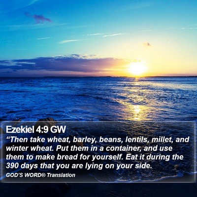 Ezekiel 4:9 GW Bible Verse Image