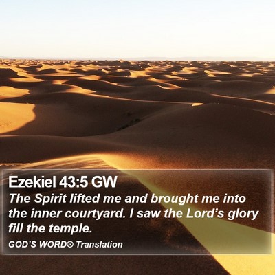 Ezekiel 43:5 GW Bible Verse Image