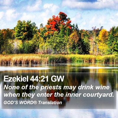 Ezekiel 44:21 GW Bible Verse Image