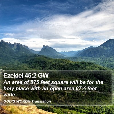 Ezekiel 45:2 GW Bible Verse Image