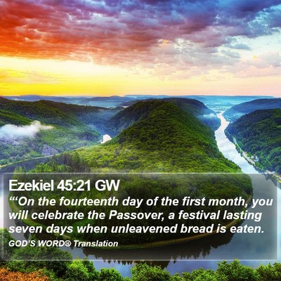 Ezekiel 45:21 GW Bible Verse Image