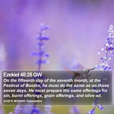 Ezekiel 45:25 GW Bible Verse Image