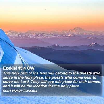 Ezekiel 45:4 GW Bible Verse Image