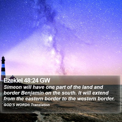 Ezekiel 48:24 GW Bible Verse Image