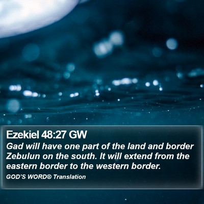 Ezekiel 48:27 GW Bible Verse Image