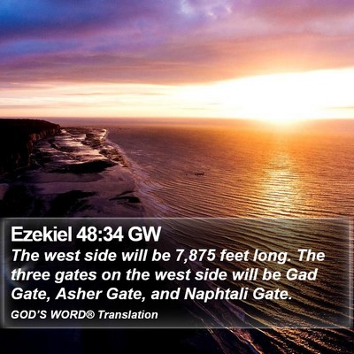 Ezekiel 48:34 GW Bible Verse Image